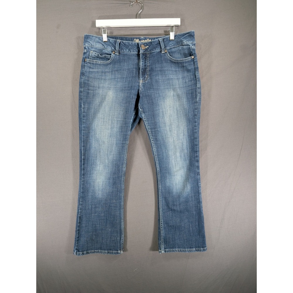 Wrangler Womens Mid Rise Boot Cut‎ Jeans Blue 09MWZDO 15x30